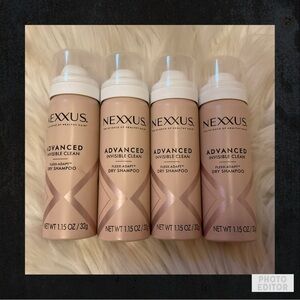 Nexxus Advanced Invisible Clean Dry Shampoo - New x4 - Travel Size